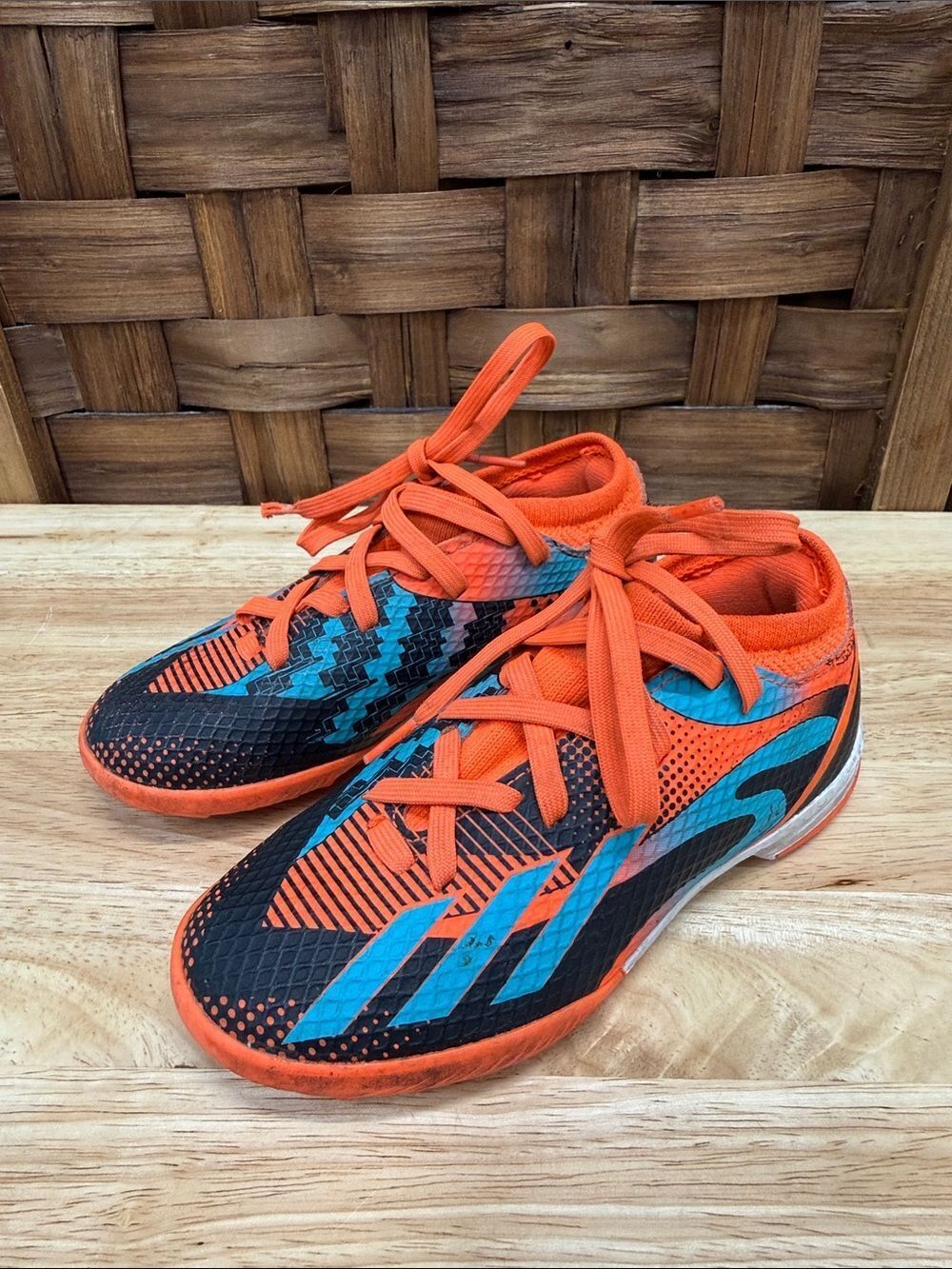 Adidas X Speedportal Messi FG Soccer Cleats Orange Turquoise GZ5141